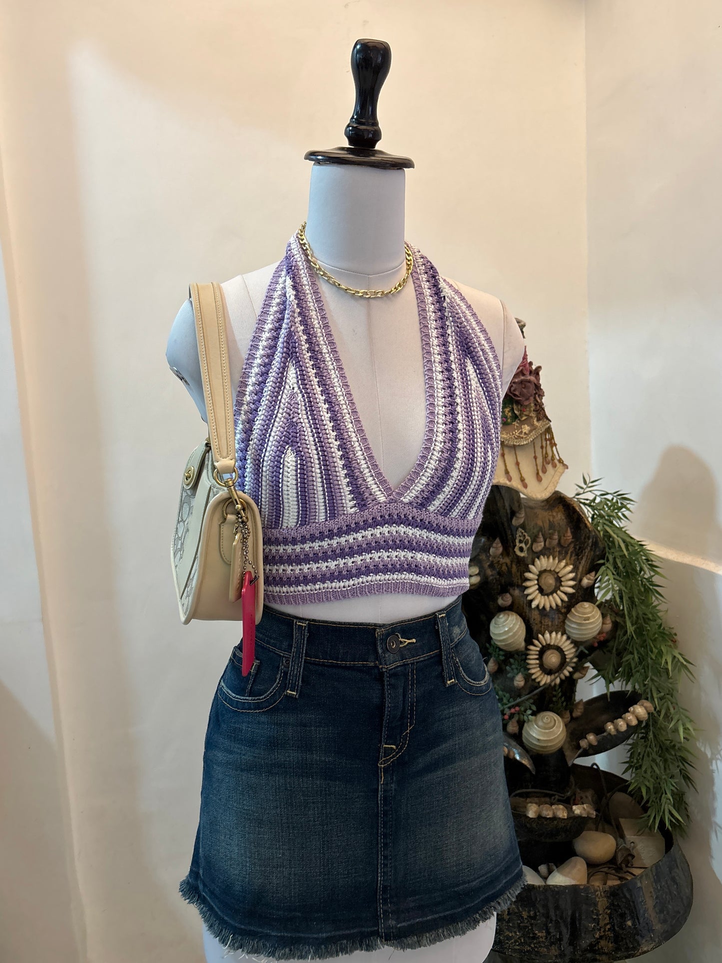 Pretty Halterneck Crochet Top
