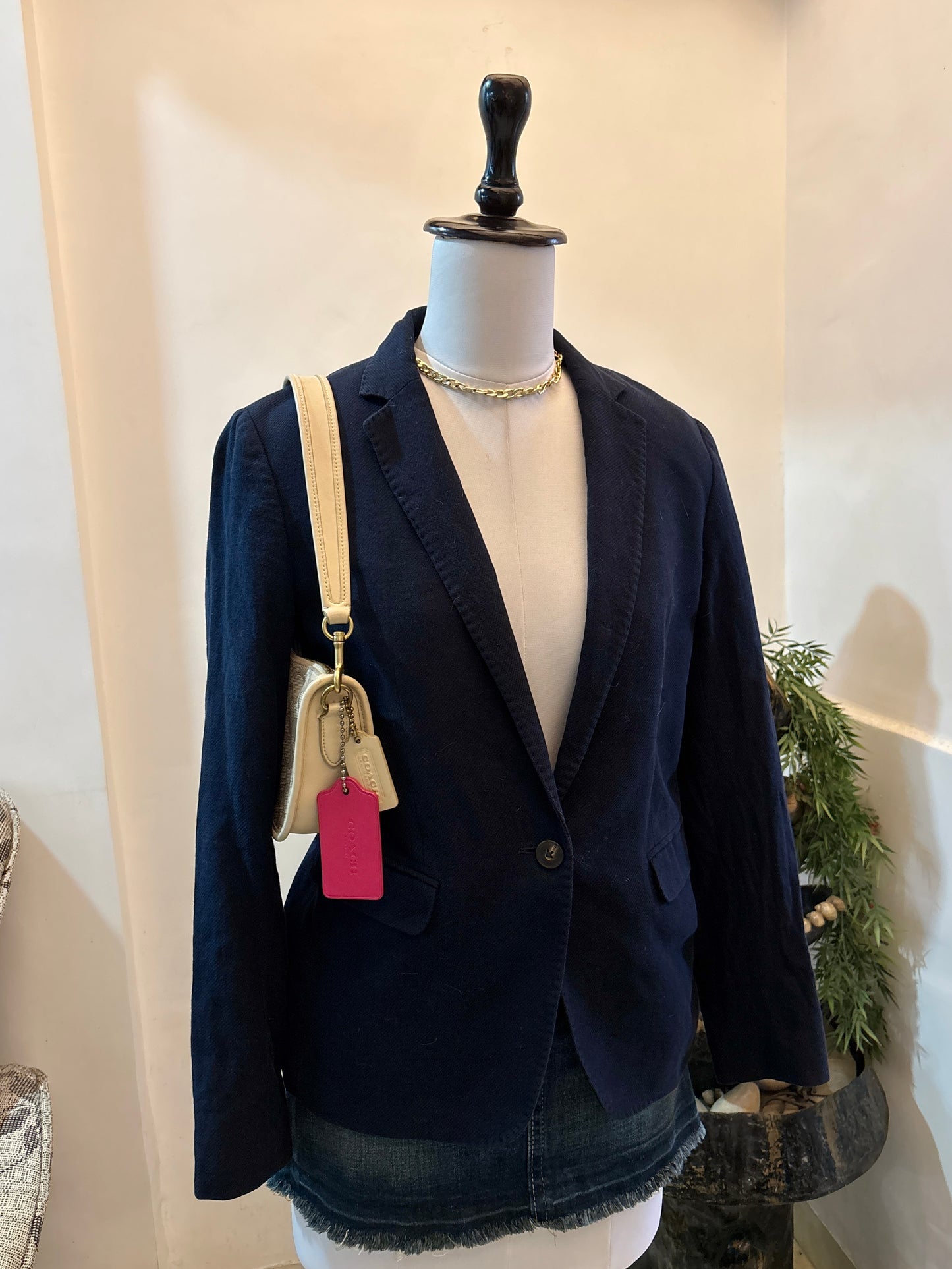 Authentic Massimo Dutti Dark Blue Blazer