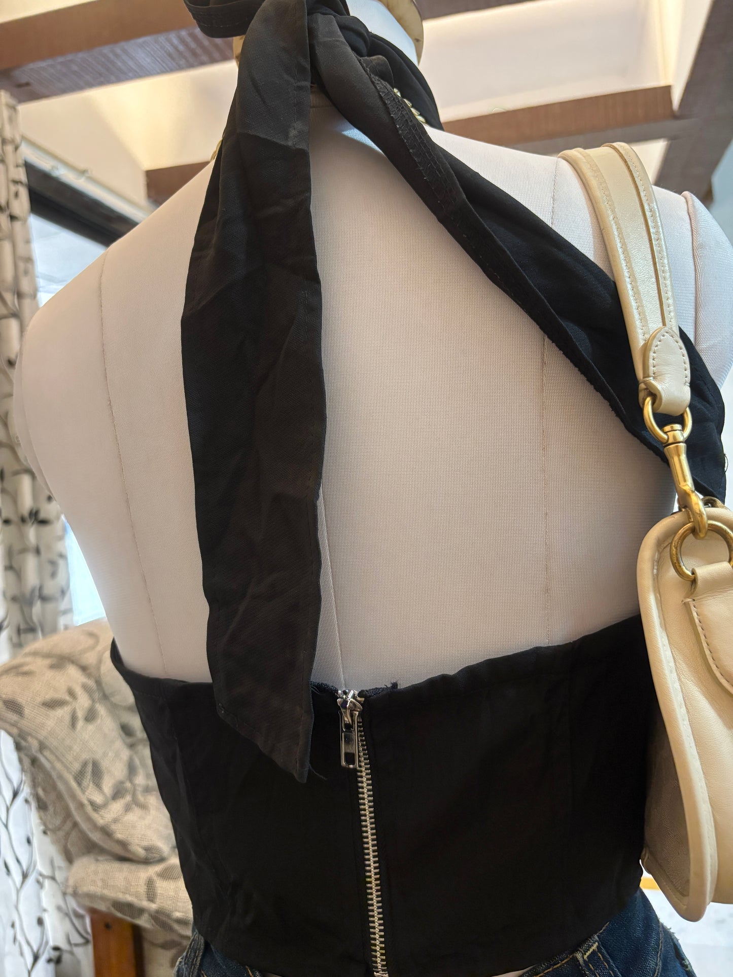 Black Choker Neck Bustier Corset