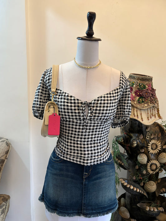 B&W Bustier Top