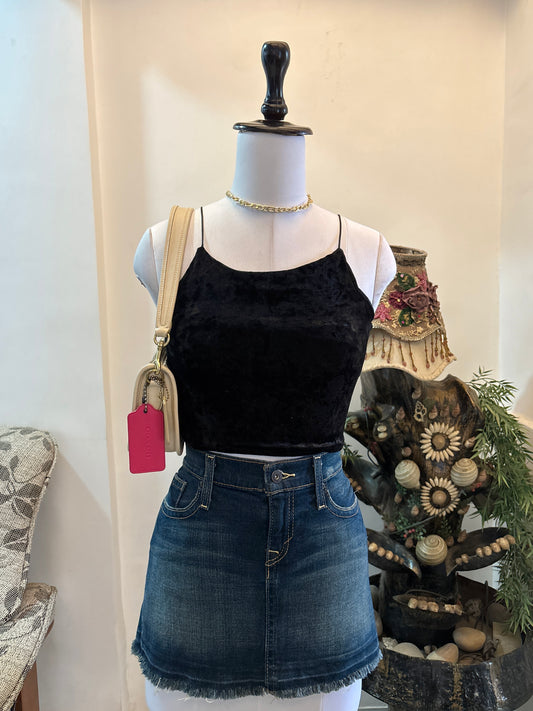 Black Velvet Top