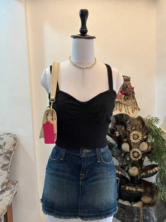 Black Bustier Style Top