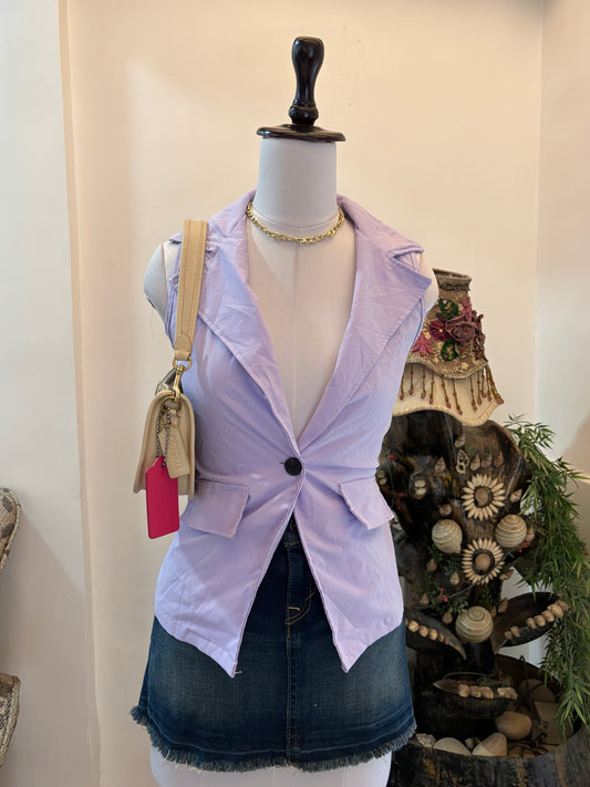 Lilac Fitted Waistcoat