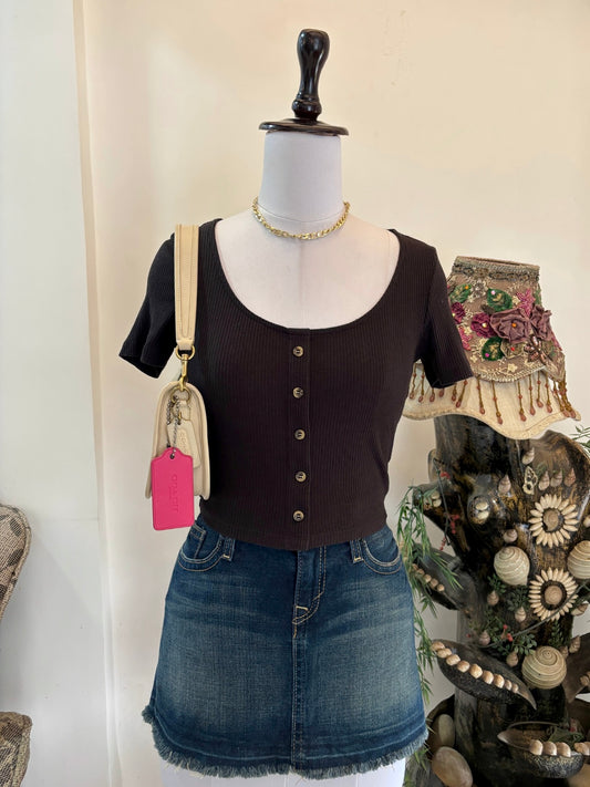 Black Buttons Top