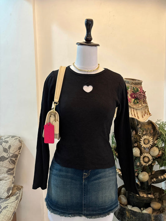 Heart Cutout Detail Top