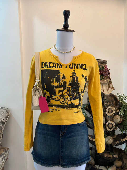 Yellow Full Sleeves Top