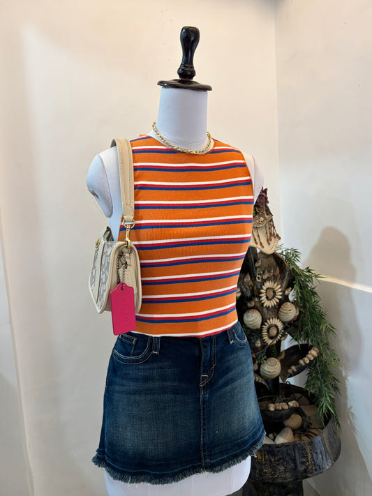Multicolour Striped Tank Top