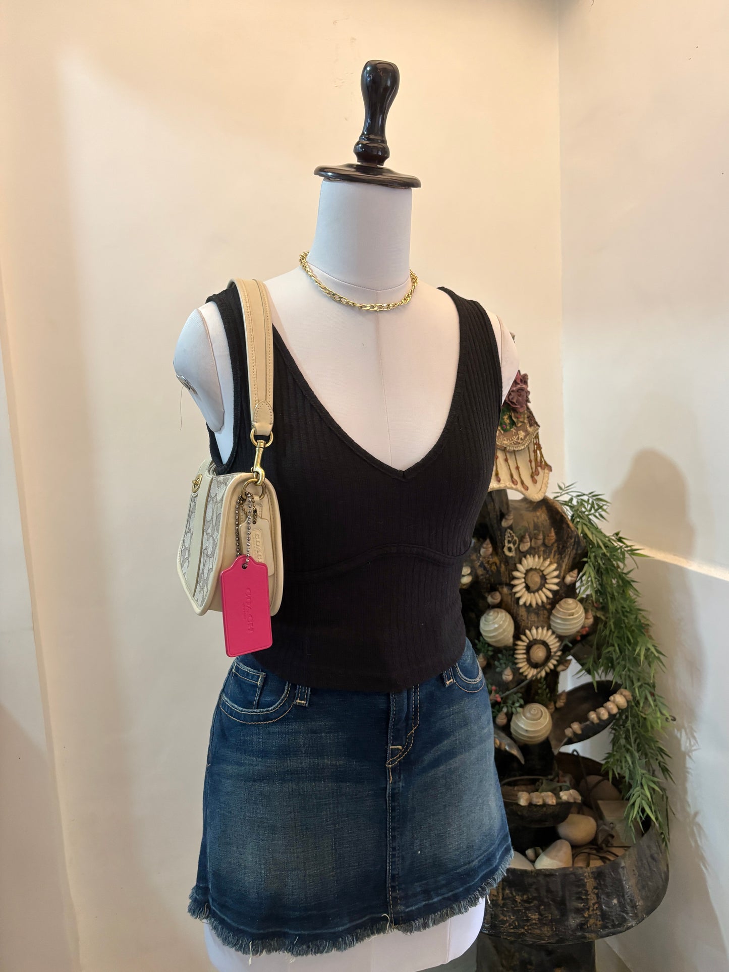 Black Bustier Style Top
