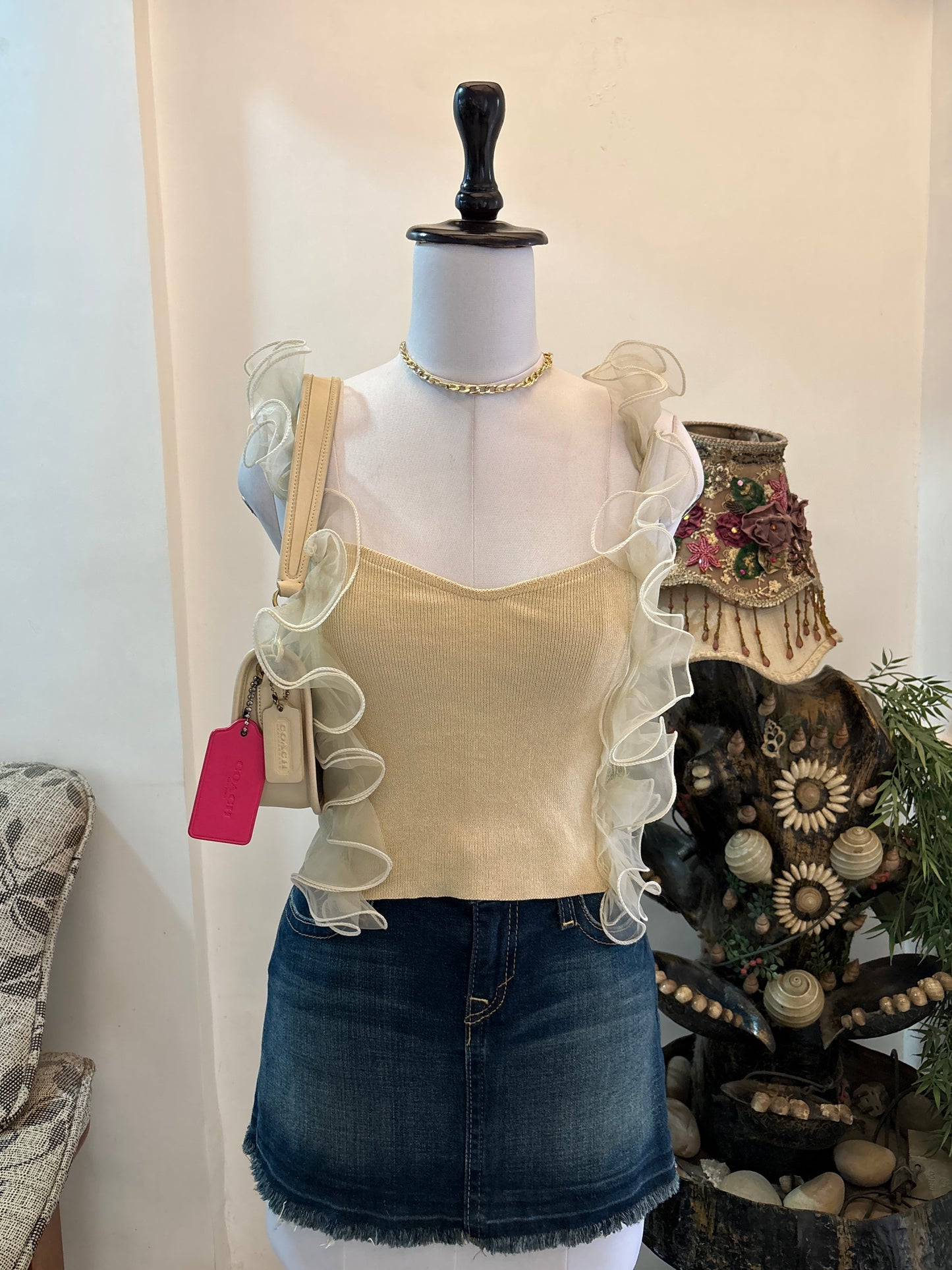 Cute Beige Top