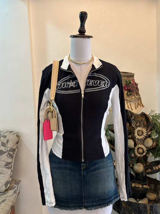 Biker Zipper Top