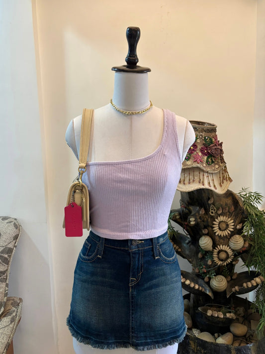 Lilac One Shoulder Top