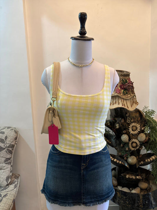 Checked Tank Top
