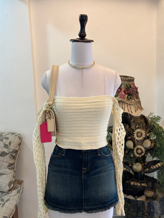 Pretty Off Shoulder Crochet Top