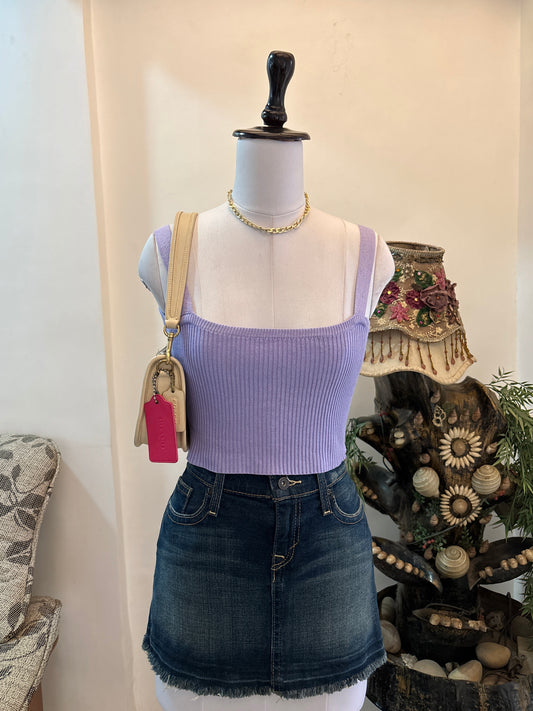 Lilac Cutout Back Top