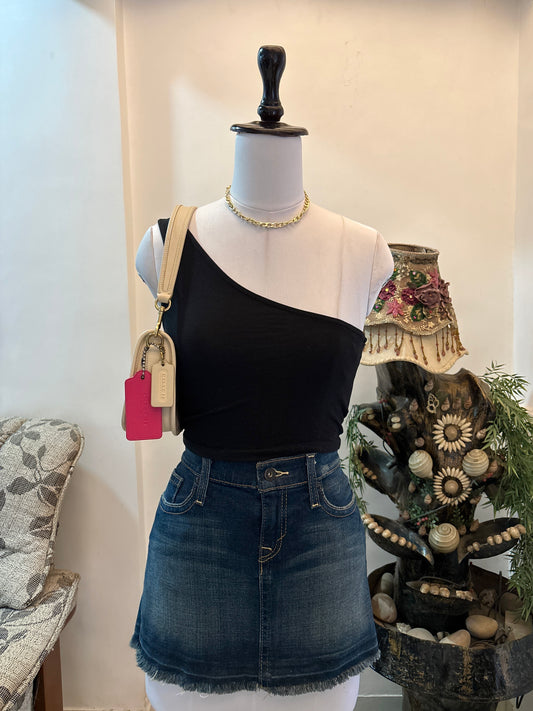Black One Shoulder Top