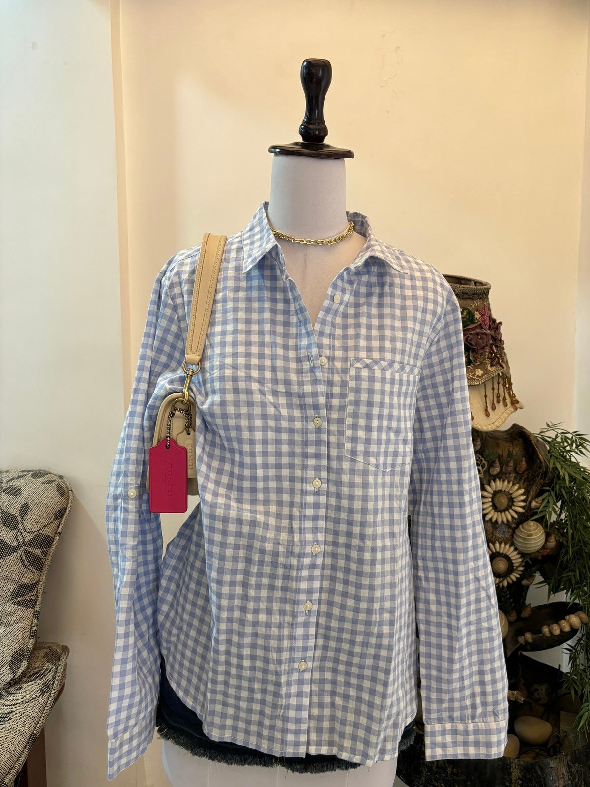 Blue Oversized Shirt