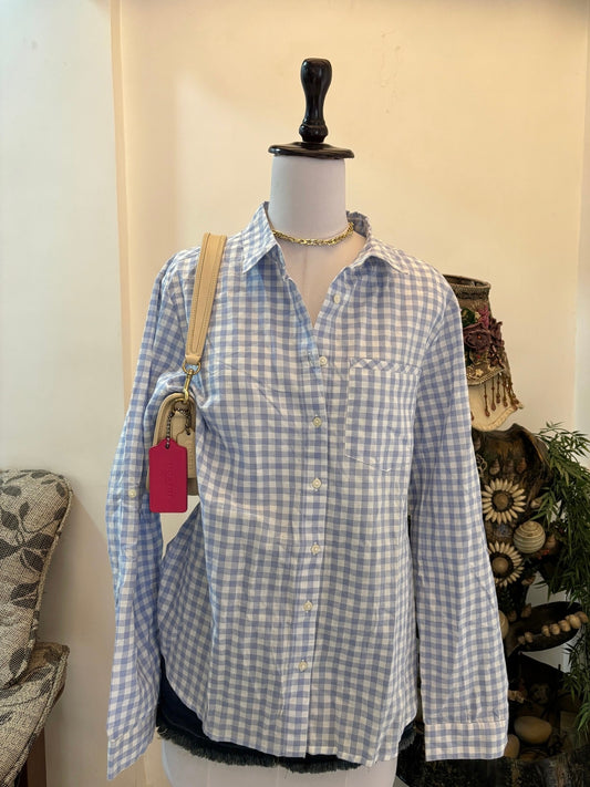 Blue Oversized Shirt