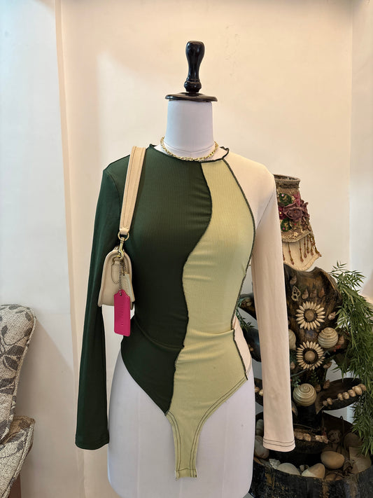 Pretty Tri Tone Bodysuit