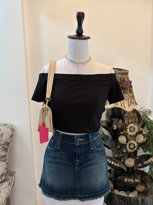Black Off Shoulder Top