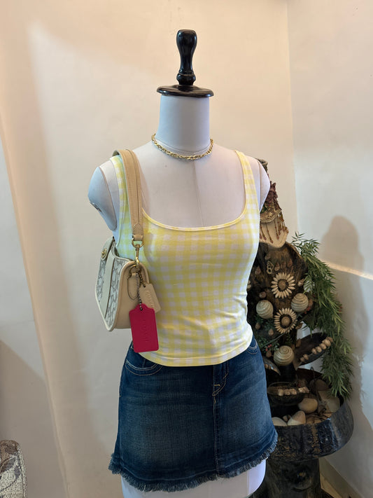 Checked Tank Top
