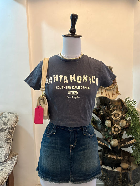 Santa Monica Crop Tee