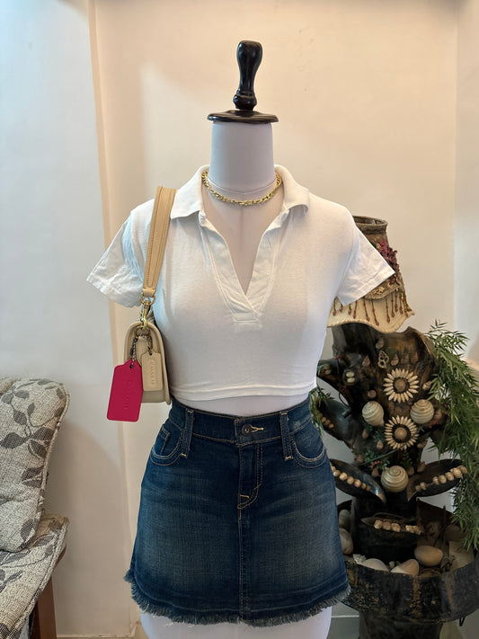 White Polo Top