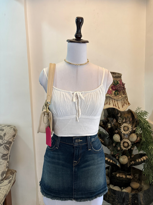 White Bustier Style Top