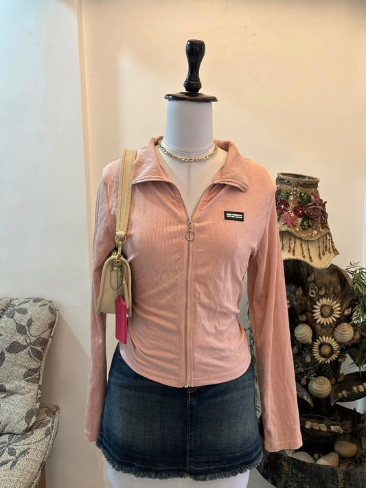 Pink Polo Zipper