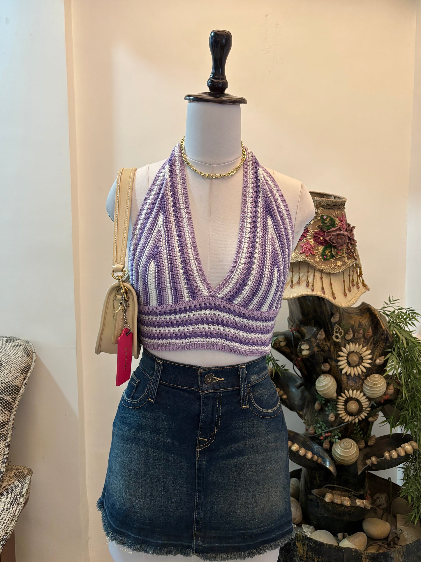 Pretty Halterneck Crochet Top