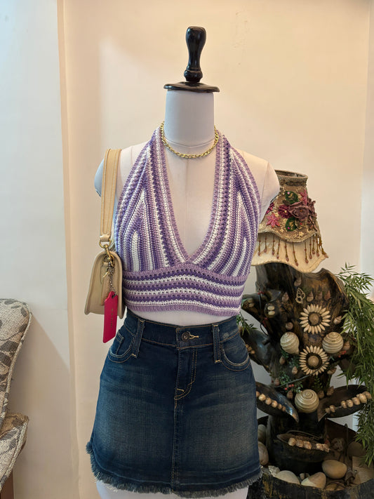Pretty Halterneck Crochet Top