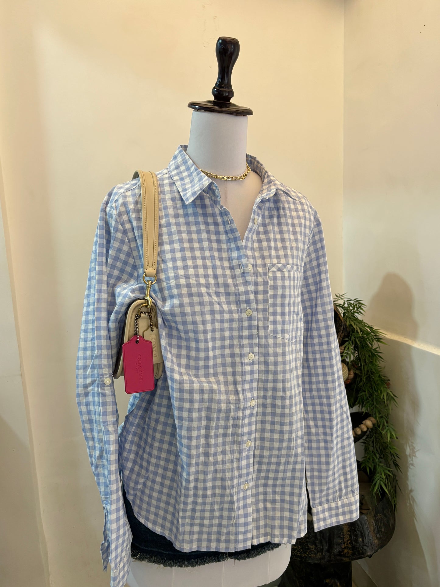 Blue Oversized Shirt