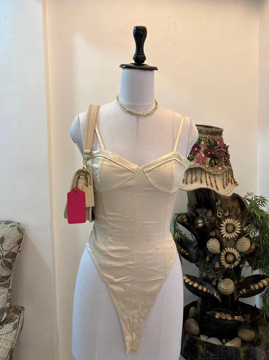 Champagne Bustier Style Bodysuit