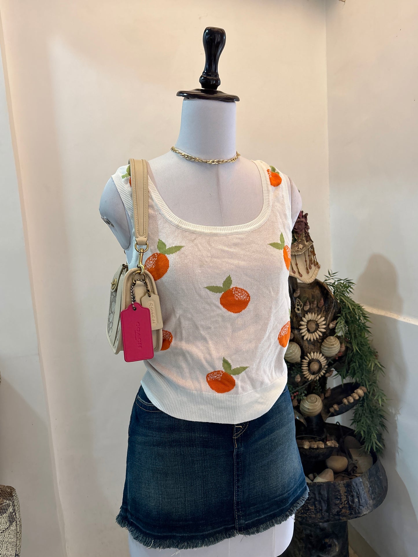 Orange Vest Top