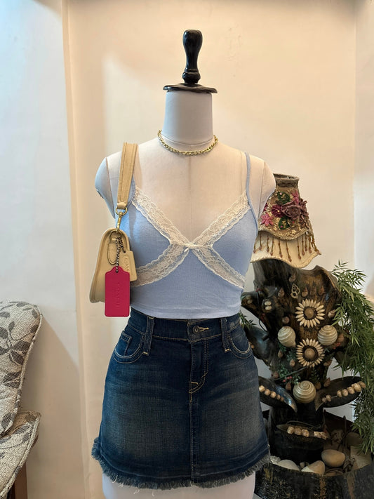 Pretty Blue Lacy Top (Seethrough Lace)