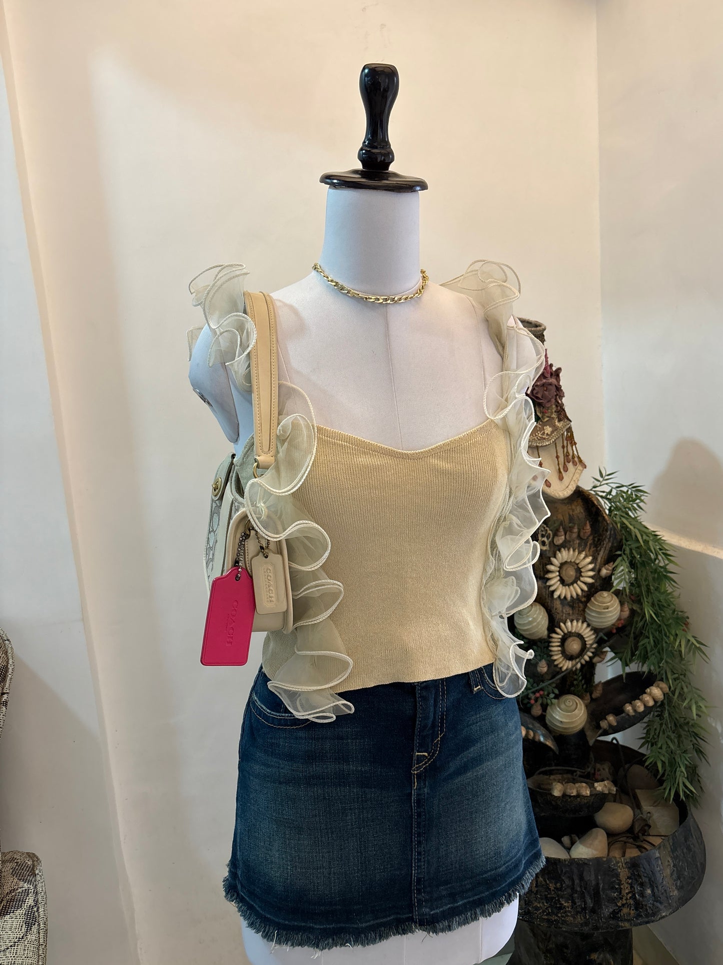 Cute Beige Top