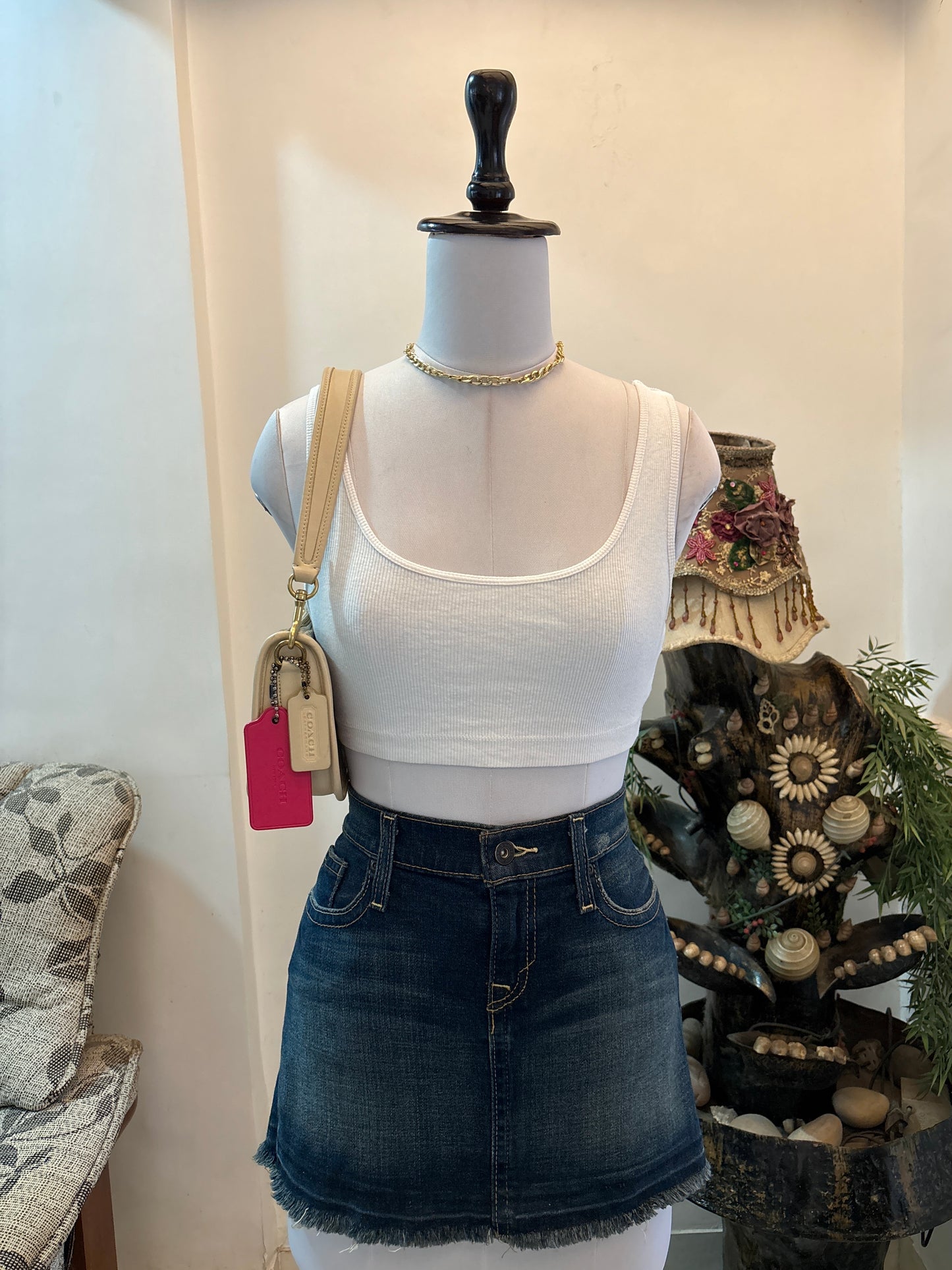 White Crop Top