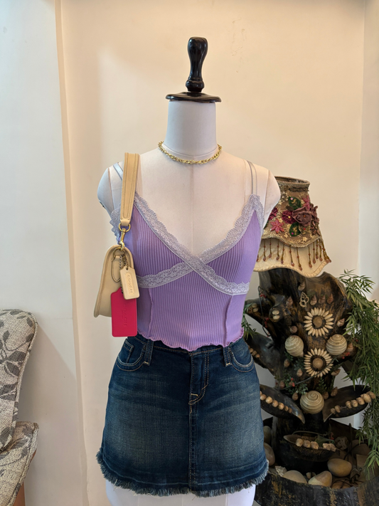 Lilac Sage Lacy Top