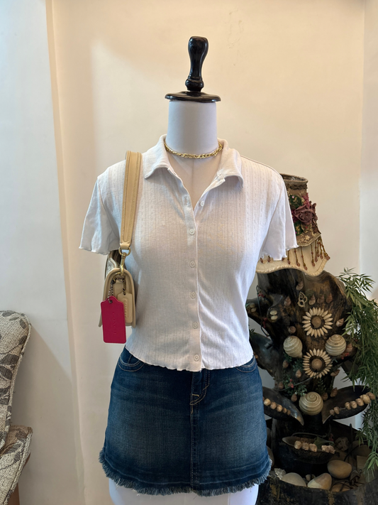 White Buttons Top