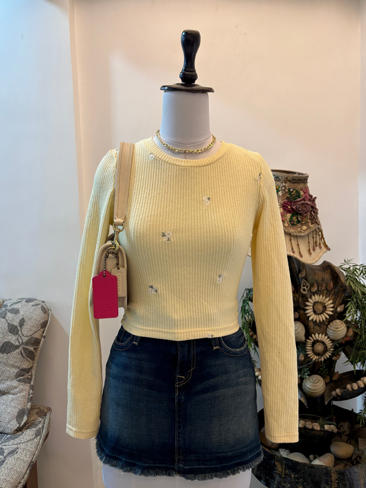 Yellow Floral Top