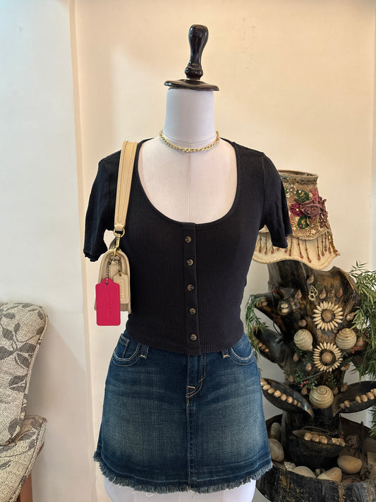 Black Buttons Top