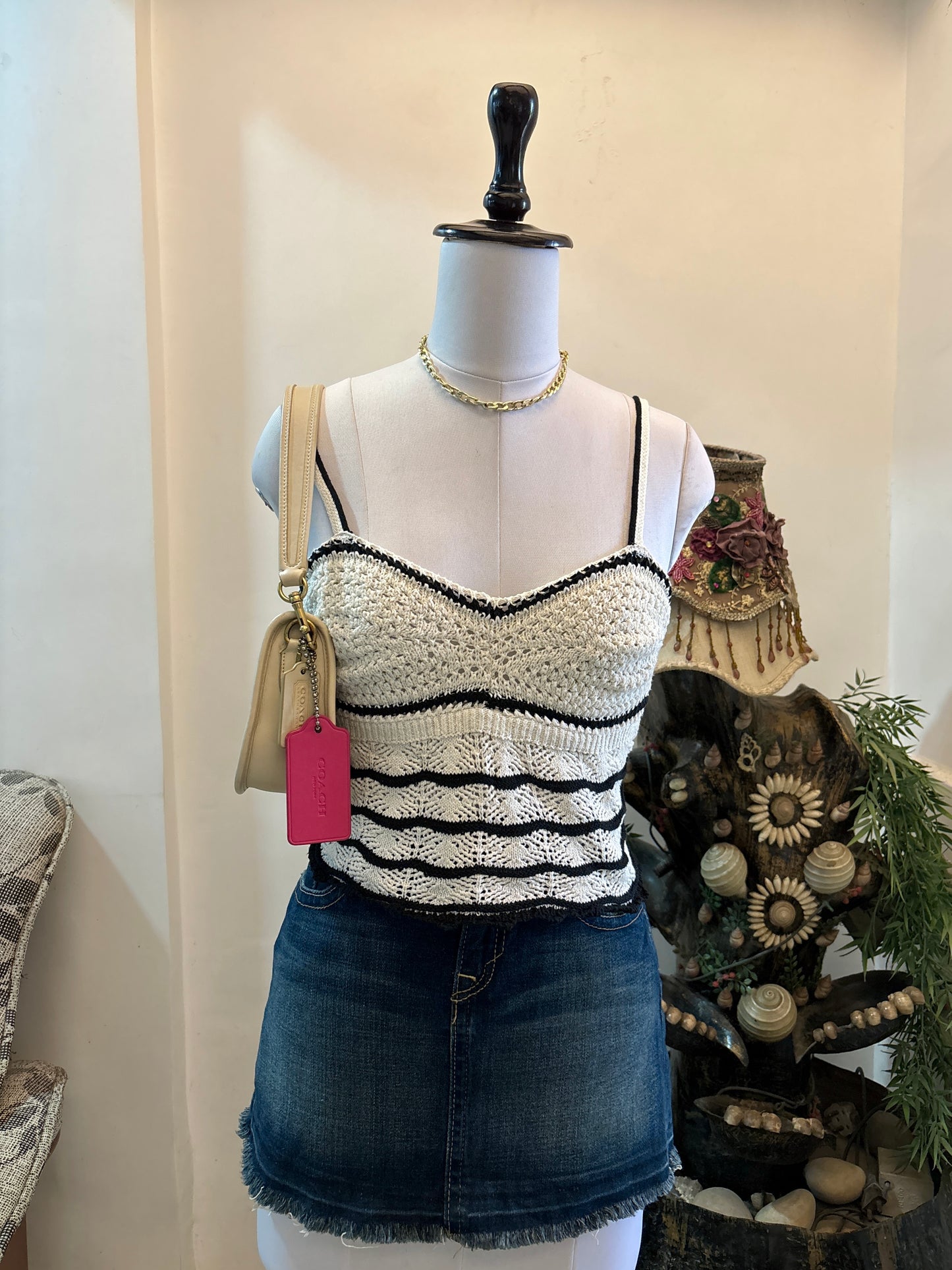 B&W Crochet Top