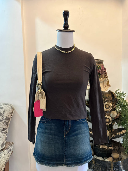 Off Black High-neck Top