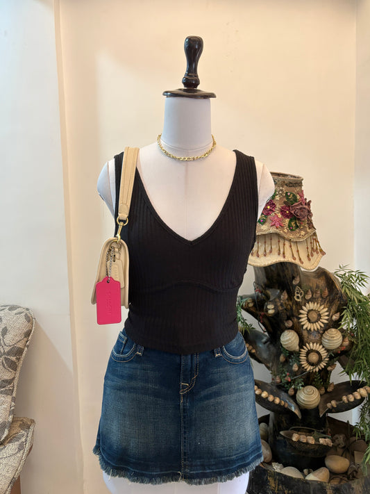 Black Bustier Style Top