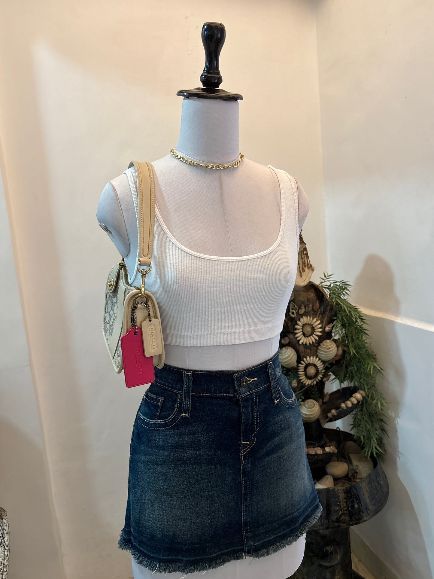 White Crop Top