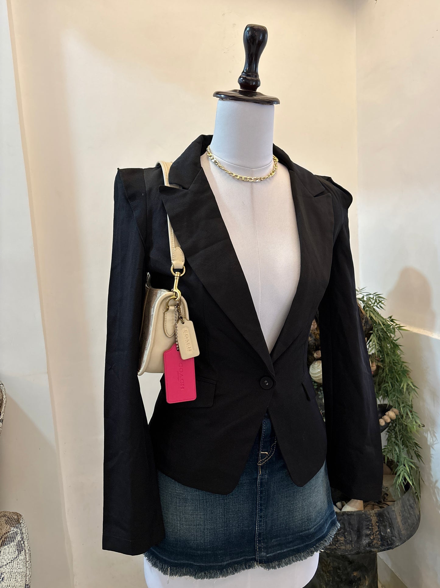 Black Fitted Blazer (Light Weight)