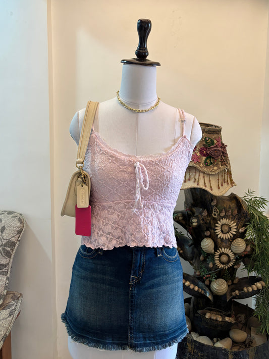 Pink Peplum Style Top
