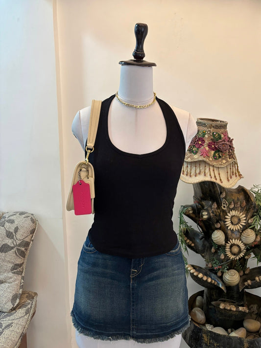 Black Halterneck Top