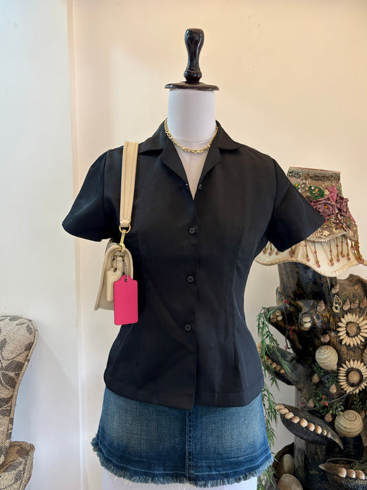 Black Tailored Fitted Shirt