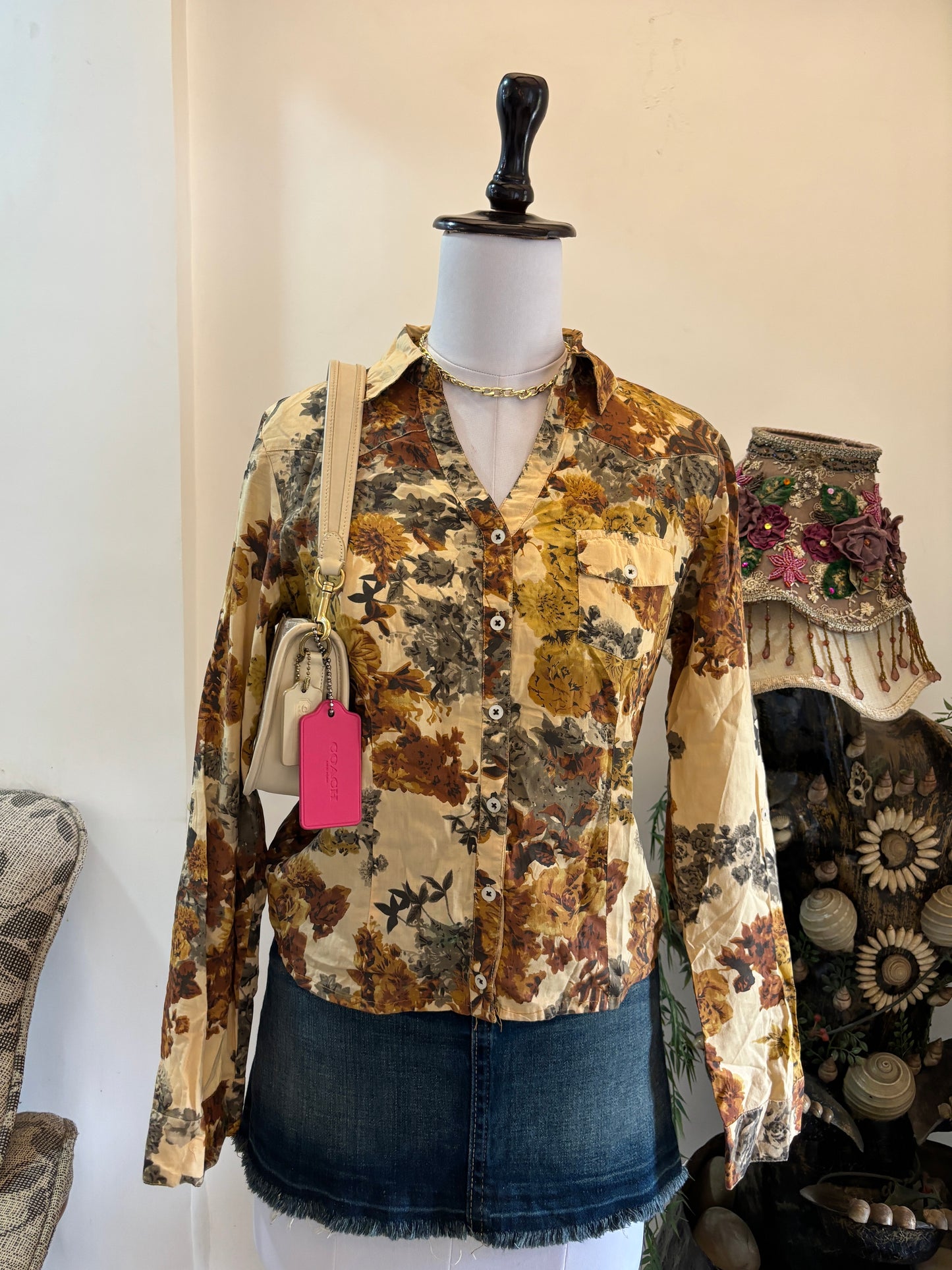Y2K Floral Shirt