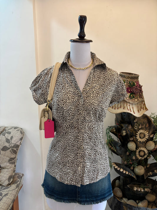 Y2K Bustier Short Sleeved Shirt